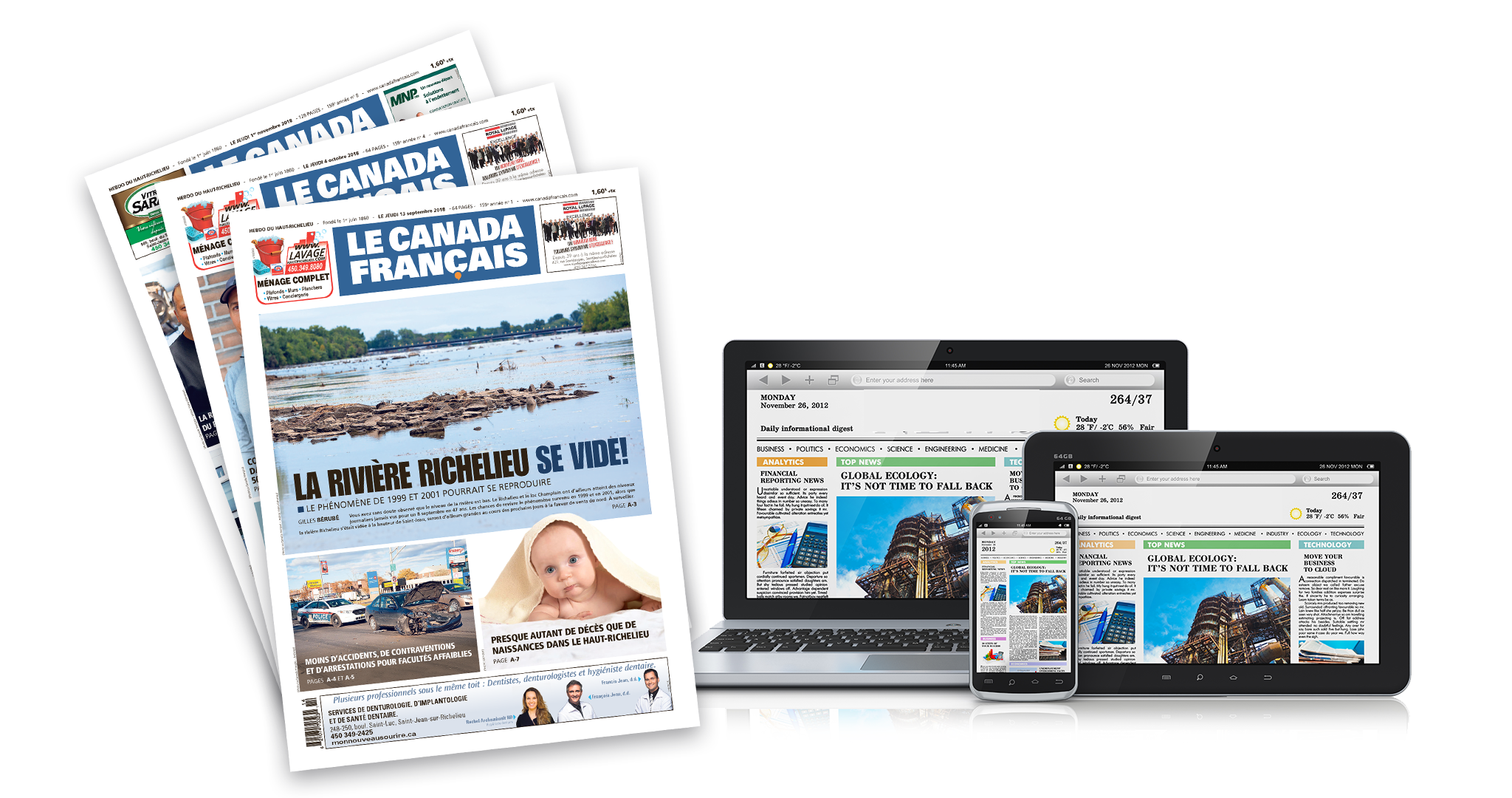 Abonnez-vous au journal Le Canada Français et accédez à tout le contenu réservé sur le site Web lecanadafrancaiskiosk.milibris.com